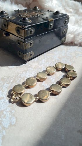 Bracelet ancien Emaux de Bressans en argent