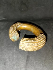 ancient African bronze slave bracelet in good condition