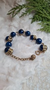 Antique glass paste bracelet