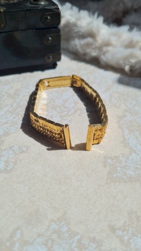 Bracelet de remplacement pour montre Femme plaqué or articulé