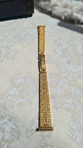 Bracelet de remplacement pour montre Femme plaqué or articulé