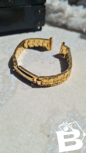 Bracelet de remplacement pour montre Femme plaqué or articulé
