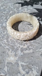 1970s granulated perspex bracelet