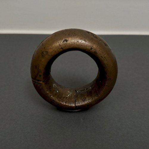 Bracelet d'esclave en bronze Afrique finement gravé M3956