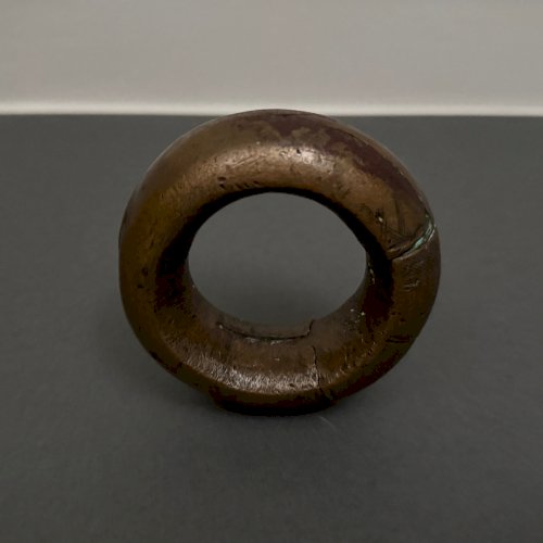 Bracelet d'esclave en bronze Afrique finement gravé M3956