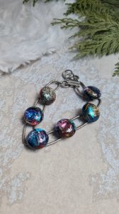 Vintage dichroic bracelet