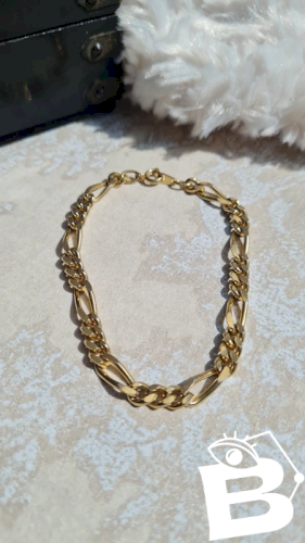 Bracelet doré chaine gros maillon