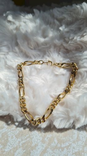 Bracelet doré chaine gros maillon