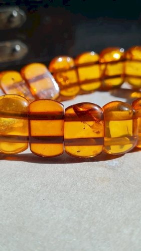 Bracelet en Ambre naturel - Bracelet vintage