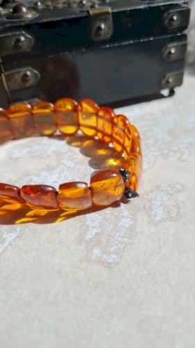 Bracelet en Ambre naturel - Bracelet vintage