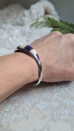 Bracelet en argent 800 en nacre