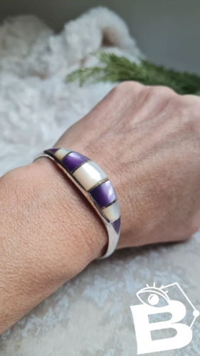 Bracelet en argent 800 en nacre