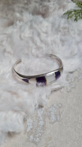 Bracelet en argent 800 en nacre