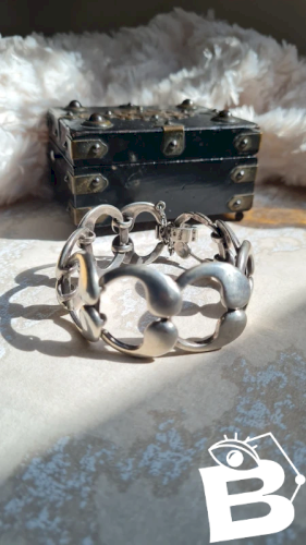 Bracelet en argent 925 - ancien - moderniste- Franz Scheuerle