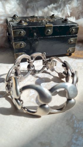 Bracelet en argent 925 - ancien - moderniste- Franz Scheuerle