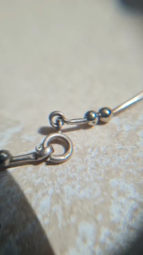 Bracelet en argent 925 et fausses perles