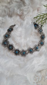 Antique filigree 925 silver bracelet