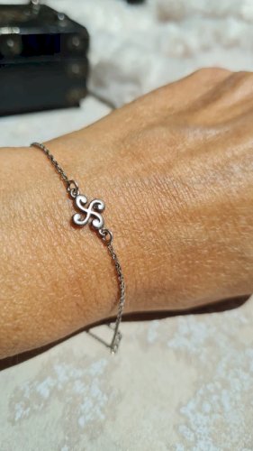Bracelet en argent 925  Triskel  Breton