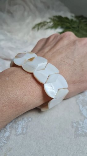 Bracelet en nacre vintage