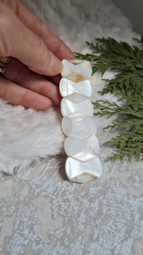 Bracelet en nacre vintage