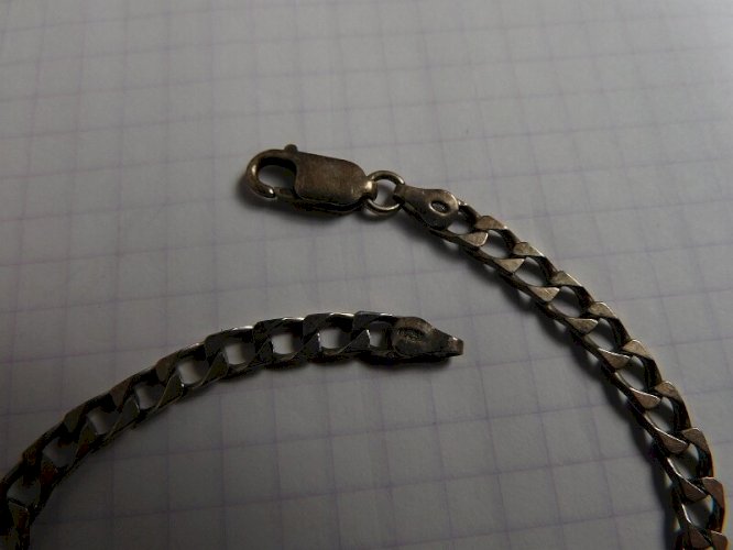 BRACELET GOURMETTE EN ARGENT MASSIF DE 7,2 GRAMMES