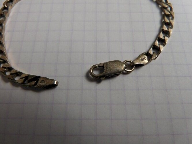 BRACELET GOURMETTE EN ARGENT MASSIF DE 7,2 GRAMMES