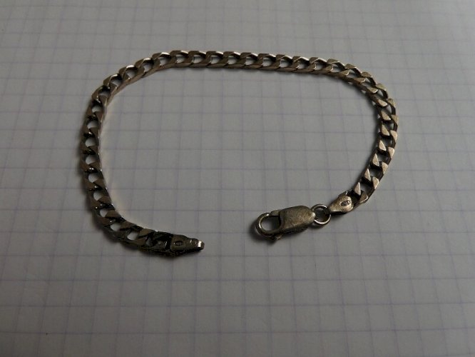 BRACELET GOURMETTE EN ARGENT MASSIF DE 7,2 GRAMMES