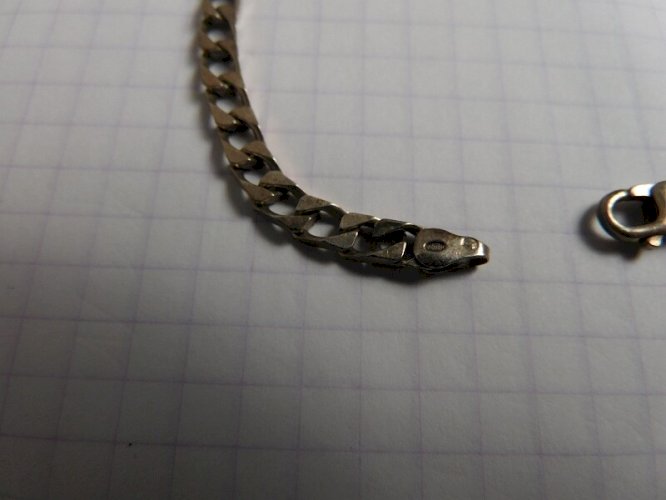 BRACELET GOURMETTE EN ARGENT MASSIF DE 7,2 GRAMMES