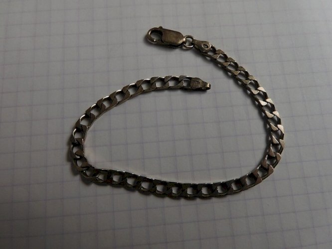 BRACELET GOURMETTE EN ARGENT MASSIF DE 7,2 GRAMMES