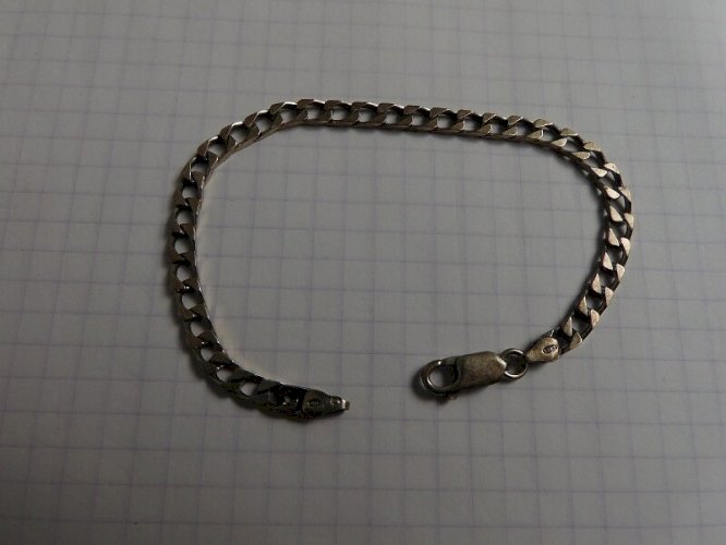 BRACELET GOURMETTE EN ARGENT MASSIF DE 7,2 GRAMMES