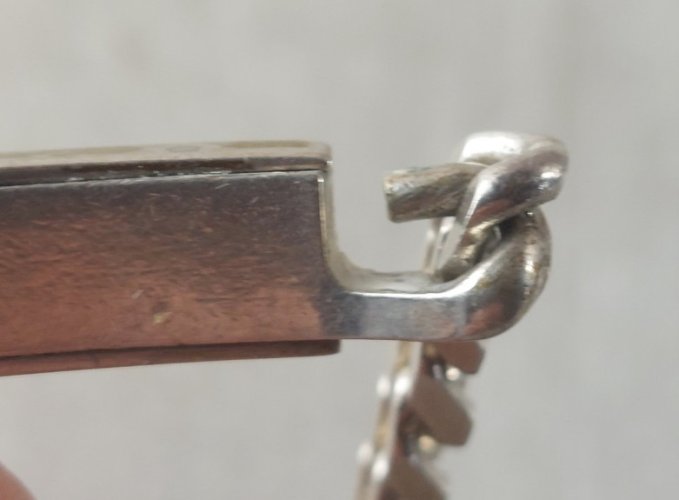 Bracelet / gourmette, Virginie, en argent