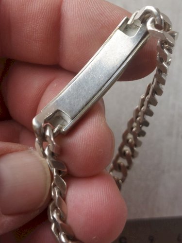 Bracelet / gourmette, Virginie, en argent