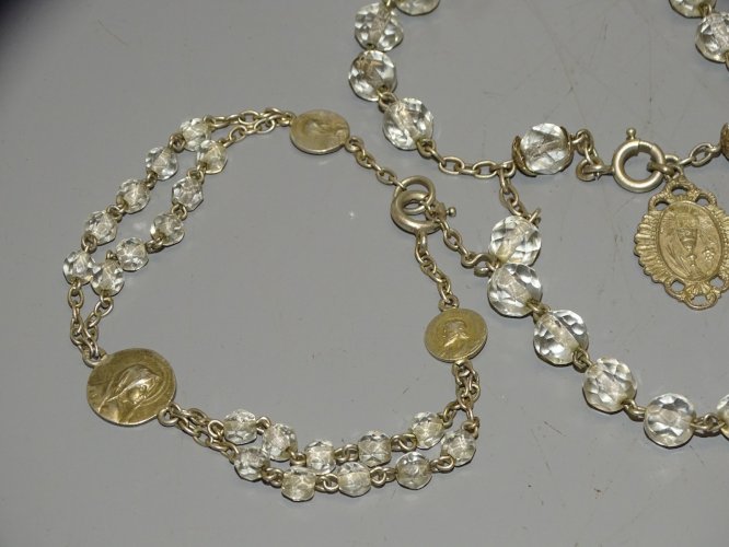 -BRACELET JEUNE FILLE COMMUNION MEDAILLE ARGENT ciboire argent Charançon   D