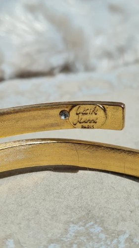 Bracelet Jonc Cécile Jeanne vintage années 80