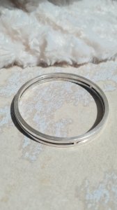 Bracelet - jonc en argent 925  signé FS