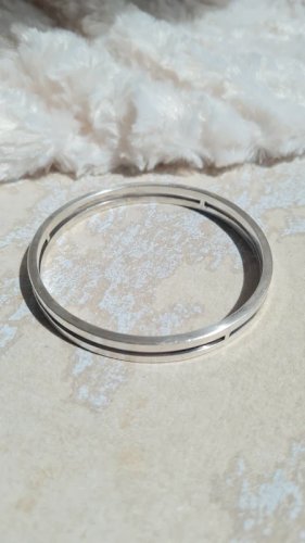 Bracelet - jonc en argent 925  signé FS