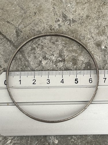 Bracelet Jonc vintage Ancien Argent Massif Poinçonné   Bijou Ethnique Retro