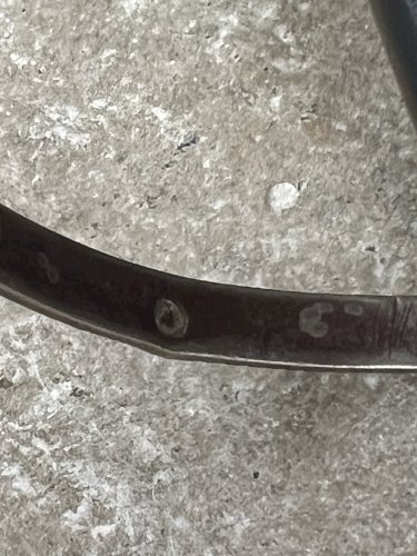 Bracelet Jonc vintage Ancien Argent Massif Poinçonné   Bijou Ethnique Retro