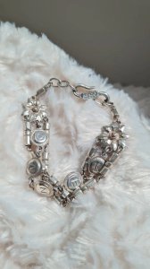 Kenzo Paris silver metal bracelet