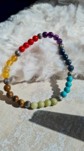 Semi-precious stone healing bracelet