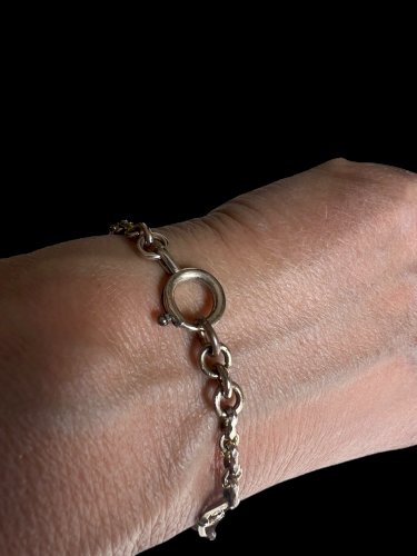 Bracelet Maille Olive 1900 ancien vintage  Plaqué Or Rose Antic Jewelery