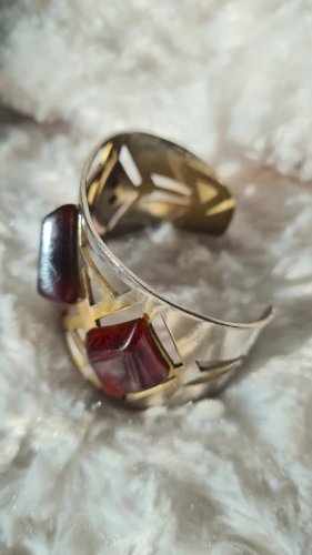 Bracelet manchette  ancien en Bakélite de Albert Flamand  années 20-30 art déco