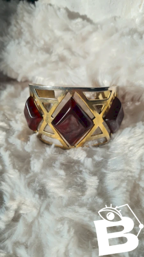 Bracelet manchette ancien en Bakélite de Albert Flamand années 20-30 art déco