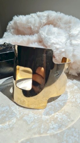 Bracelet Manchette Hubert de Givenchy années 70 (abîmé)