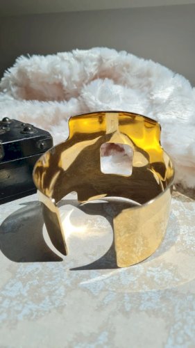 Bracelet Manchette Hubert de Givenchy années 70 (abîmé)