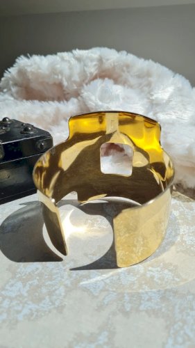 Bracelet Manchette Hubert de Givenchy années 70 (abîmé)