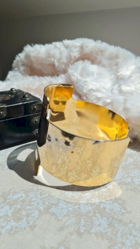 Bracelet Manchette Hubert de Givenchy années 70 (abîmé)