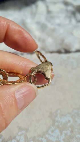 Bracelet oversize plaqué or