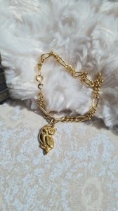 Gold-plated bracelet with an Owl Charm