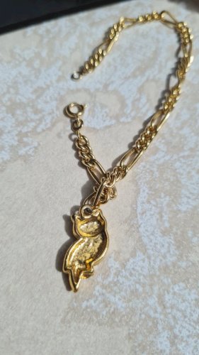 Bracelet plaqué or avec une Breloque Hiboux